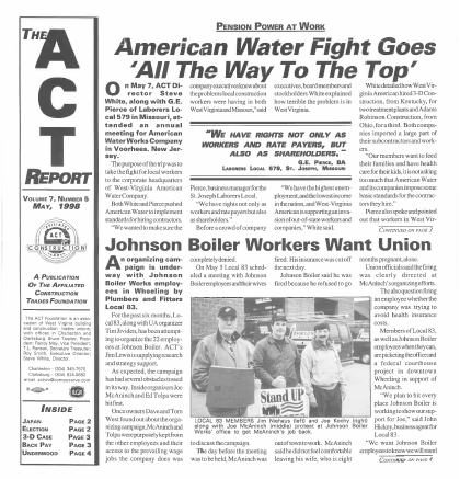 May 1998 Newsletter Volume 07