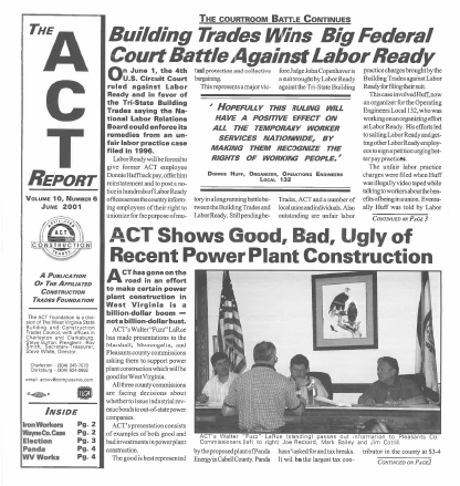 June 2001 Newsletter Volume 10