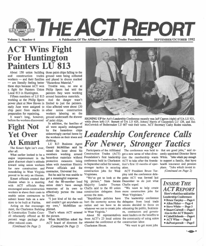 September 1992 Newsletter Volume 01