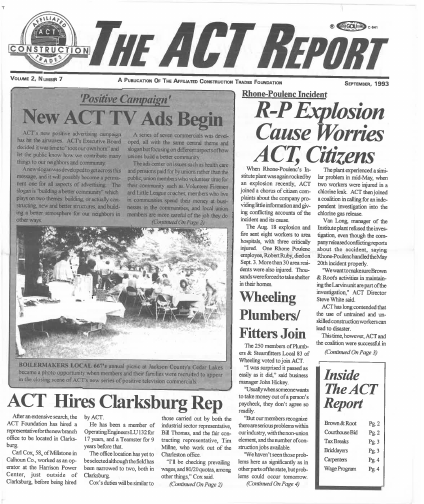 September 1993 Newsletter Volume 02