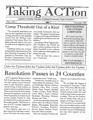 December 1995 Newsletter Volume 01