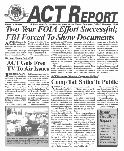 November 1995 Newsletter Volume 04