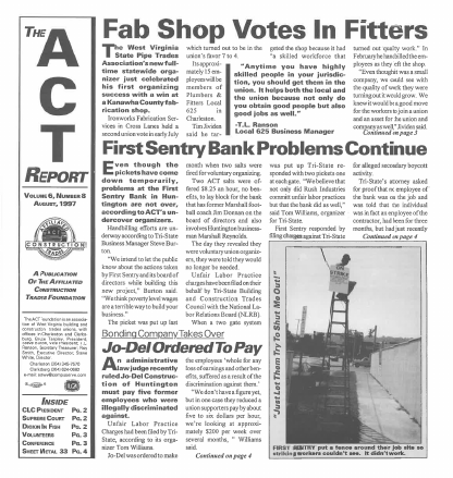 August 1997 Newsletter Volume 06