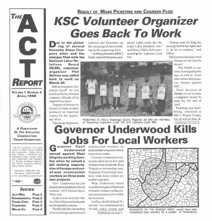 April 1998 Newsletter Volume 07