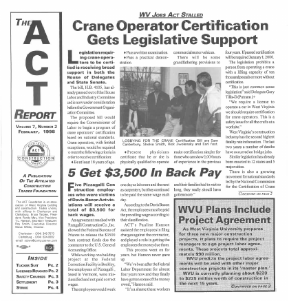 February 1999 Newsletter Volume 08