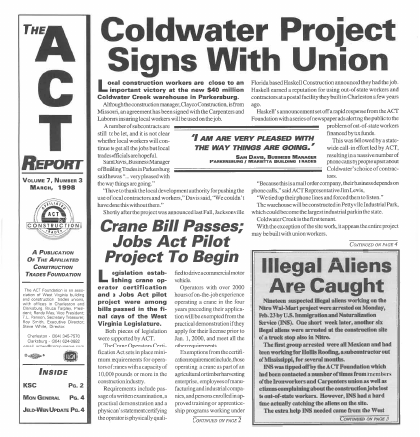 March 1998 Newsletter Volume 07