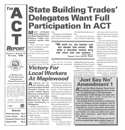 October 1998 Newsletter Volume 07