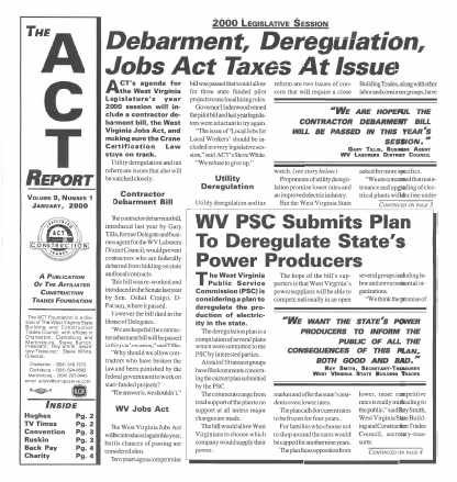 January 2000 Newsletter Volume 09