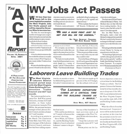 April 2001 Newsletter Volume 10