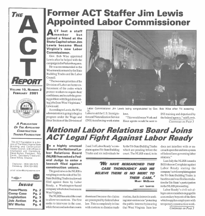 February 2001 Newsletter Volume 10