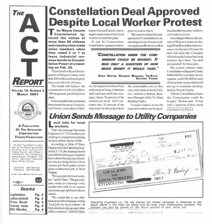 March 2001 Newsletter Volume 10