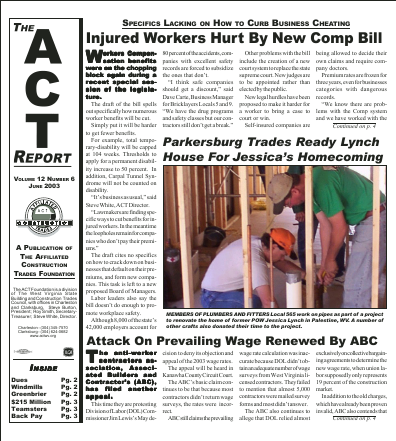 June 2003 Newsletter Volume 12