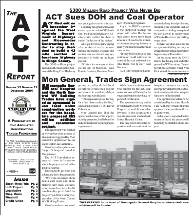 December 2004 Newsletter Volume 13