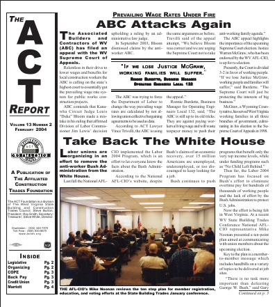 February 2004 Newsletter Volume 13