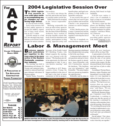 March 2004 Newsletter Volume 13