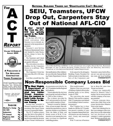 August 2005 Newsletter Volume 14