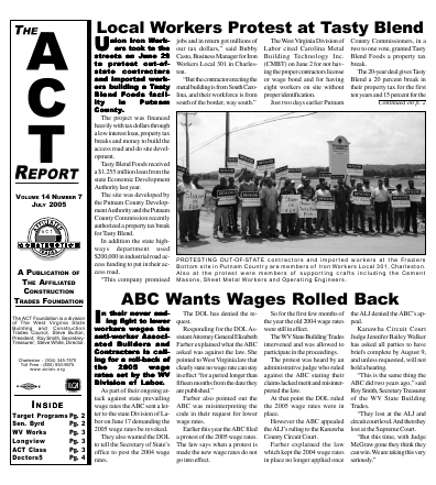 July 2005 Newsletter Volume 14