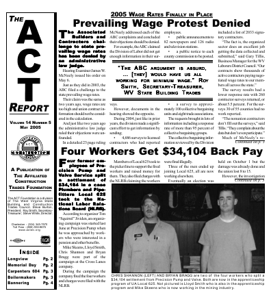 May 2005 Newsletter Volume 14