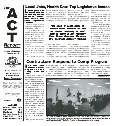 January 2006 Newsletter Volume 15