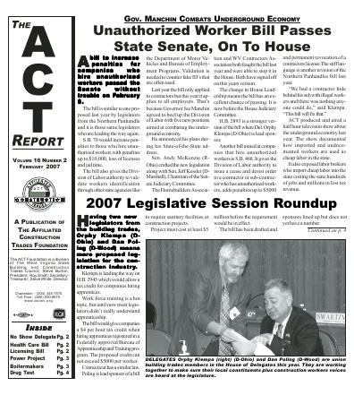 February 2007 Newsletter Volume 16