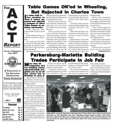 June 2007 Newsletter Volume 16