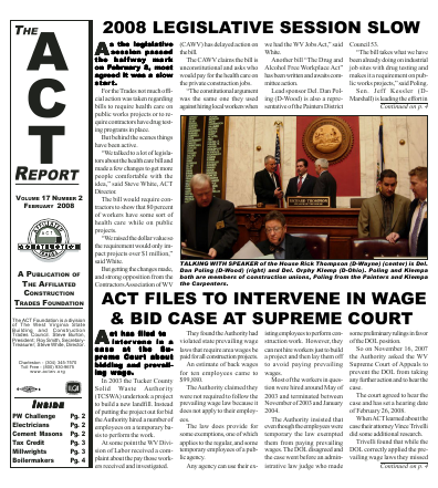 February 2008 Newsletter Volume 17