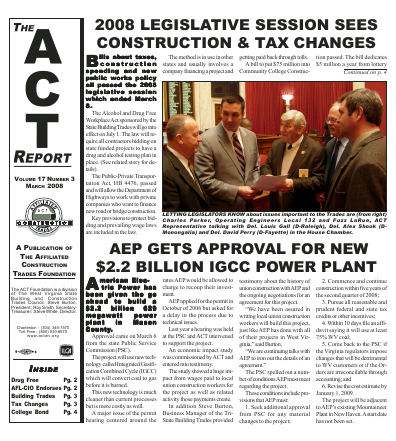 March 2008 Newsletter Volume 17