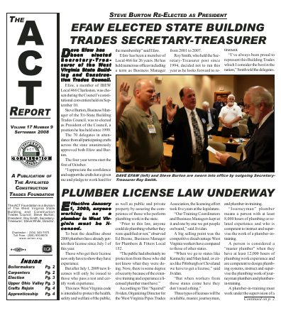 September 2008 Newsletter Volume 17