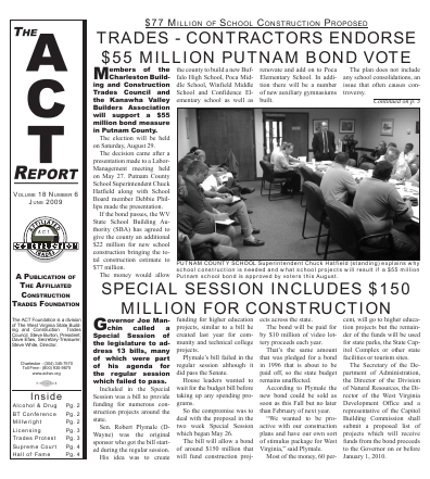 June 2009 Newsletter Volume 18