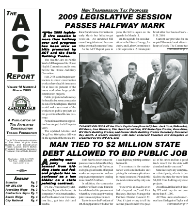 March 2009 Newsletter Volume 18