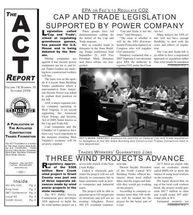 October 2009 Newsletter Volume 18