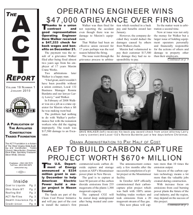 January 2010 Newsletter Volume 19