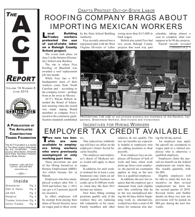 June 2010 Newsletter Volume 19